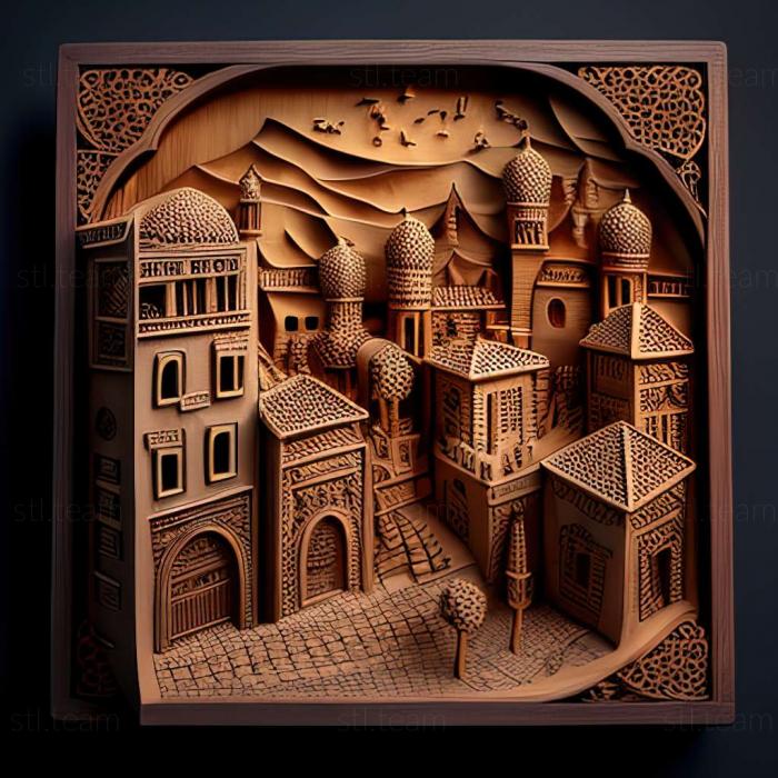 3D модель Игра Старый город (STL)